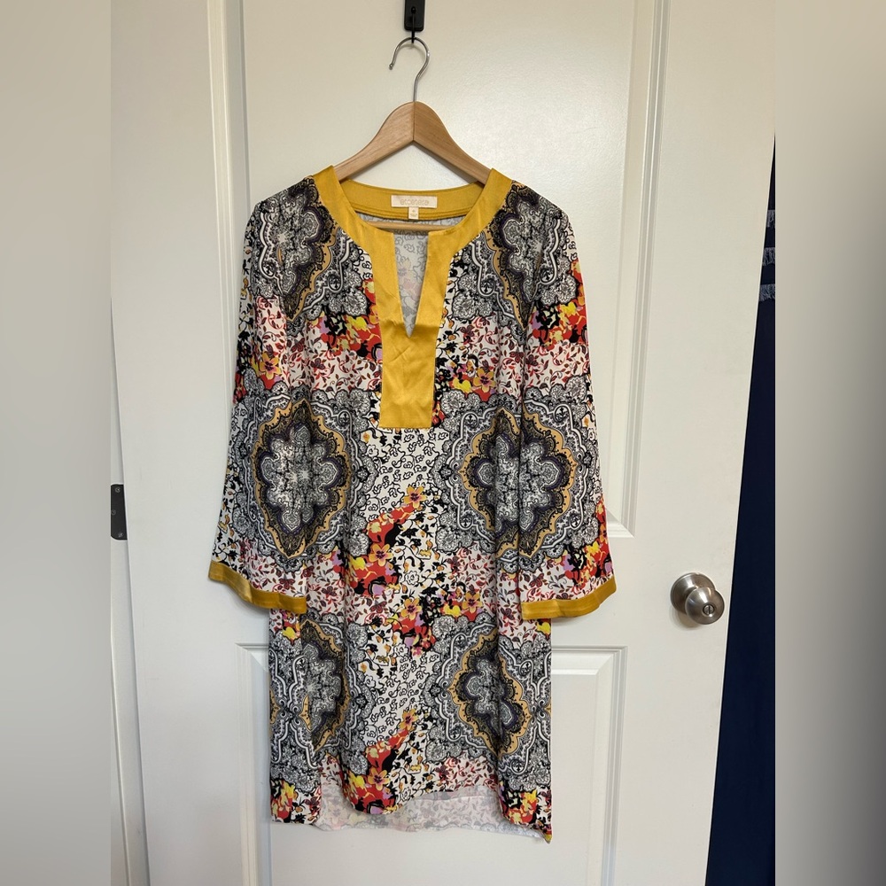 Etcetera Mustard Yellow Dress